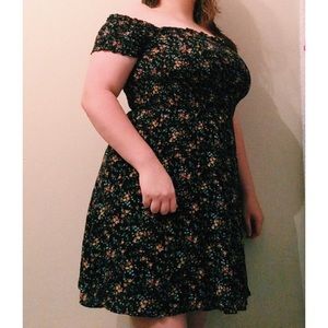 floral print mini dress